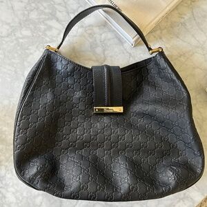 Gucci Guccissima Hobo Bag, Medium